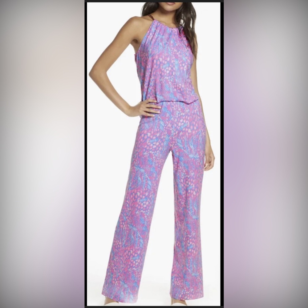 Lilly Pulitzer Bowen Jumpsuit Pink Sorbet